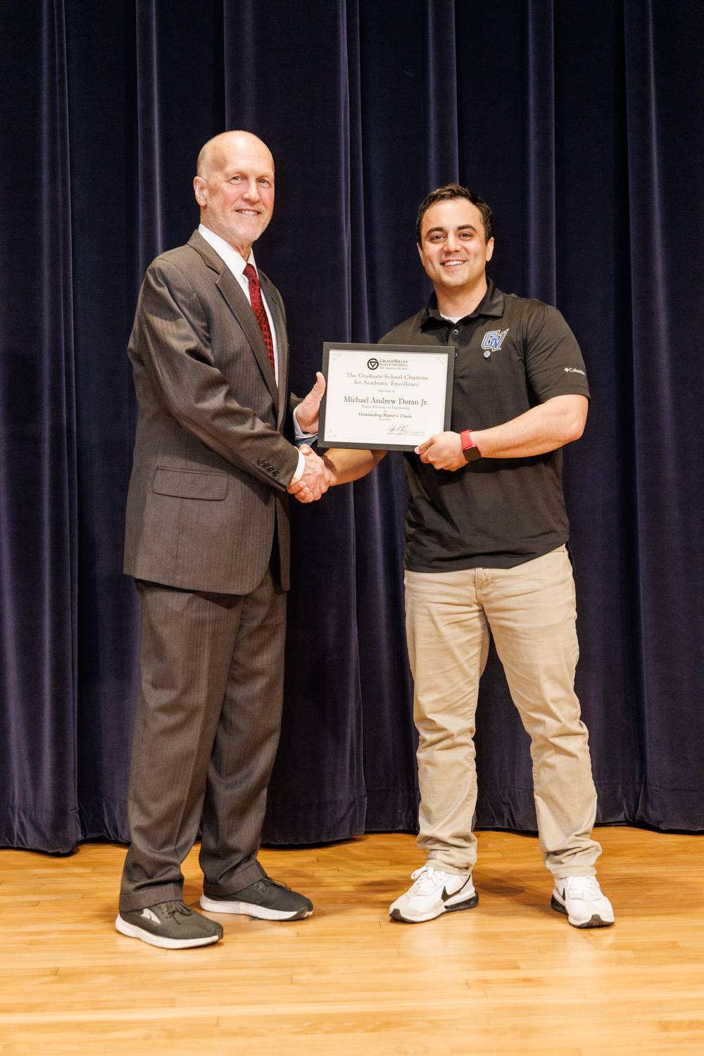 Dr. Jeffrey Potteiger (left) and Michael Doran Jr. (right)